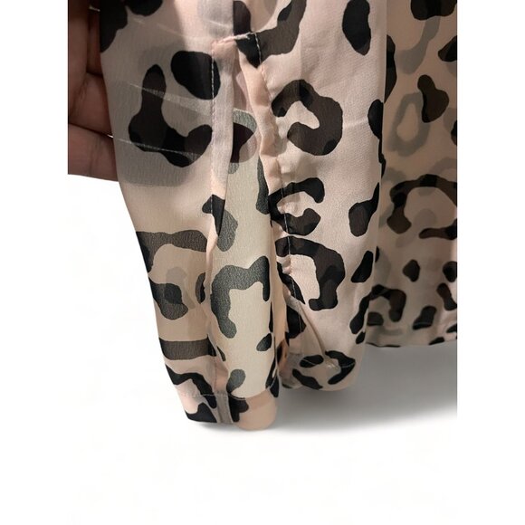 Jessica London Womens Leopard Print Button-Down Tunic Blouse Size 18W - Picture 8 of 15